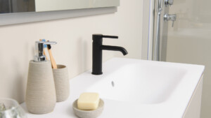 Delo TONDA - miscelatore-bagno lavabo nero panoramica - cod. 3021910