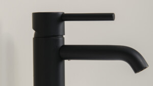 Delo TONDA - miscelatore-bagno lavabo nero panoramica dettaglio - cod. 3021910