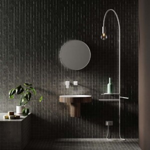 Delo miscelatore lavabo 2 pezzi bianco opaco DADO cod. 3001713 - foto ambientata 1