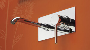 Delo - miscelatore da lavabo a parete con piastra unica - TONDA cod. 3021014 - foto ambientata 2