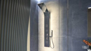 Delo Aurora colonna doccia multifunzione acciaio - cod 135913 - foto ambientata 2