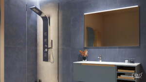 Delo Aurora colonna doccia multifunzione acciaio - cod 135913 - foto ambientata 3