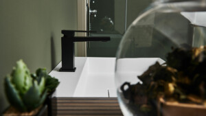 Delò DADO - miscelatore da lavabo nero opaco - cod 3001910 - foto ambientata 01