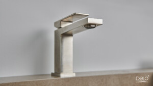 Delò DADO - miscelatore da lavabo simil acciaio - cod 3001810 - foto ambientata 03