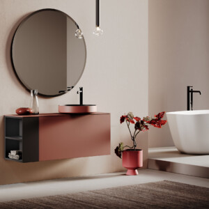 Delo TONDA nero miscelatore a pavimento per vasca da bagno 3021931 - foto amb 3jpg