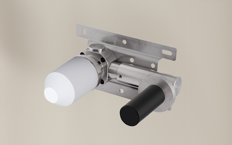 Delo magazine -Miscelatori a parete - corpo interno miscelatore