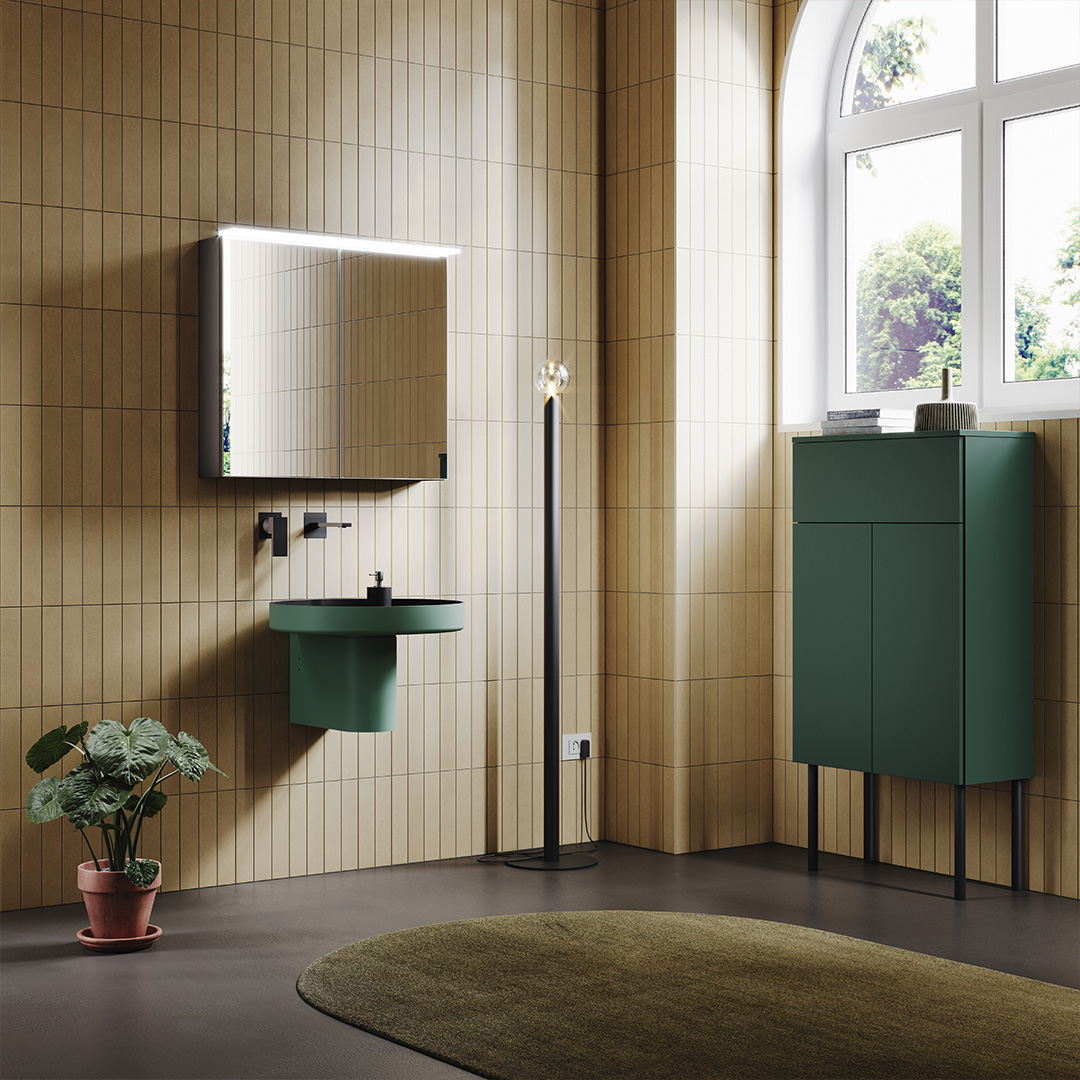 Delo magazine -Miscelatori a parete - delo dado 2 pezzi nero cod 3001913