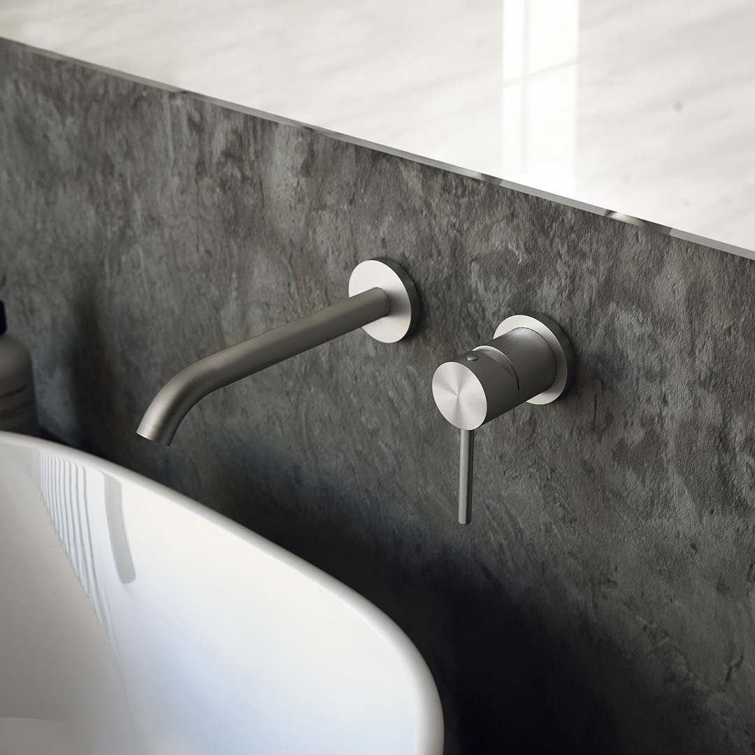 delo magazine -Miscelatori a parete - lola inox 316 cod 3004107+3004108